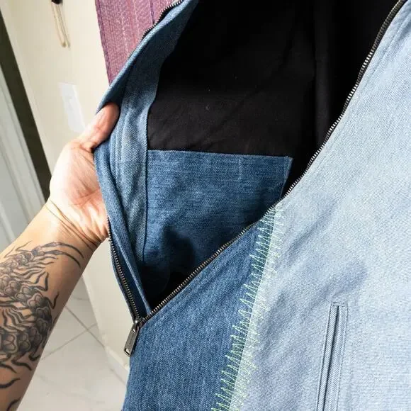 Custom upcycled carhartt detroit jacket - Picture 5 of 8